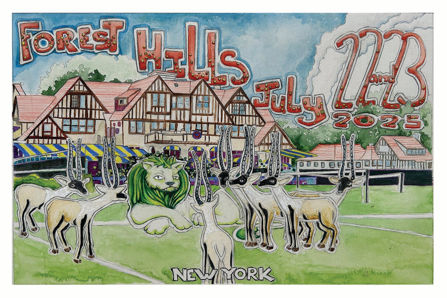 Phish Forest Hills poster