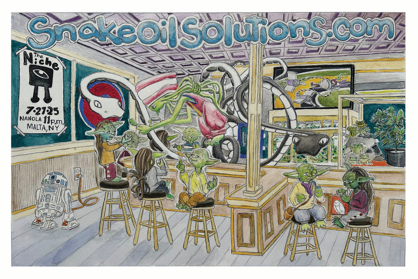 Phish Saratoga Springs poster