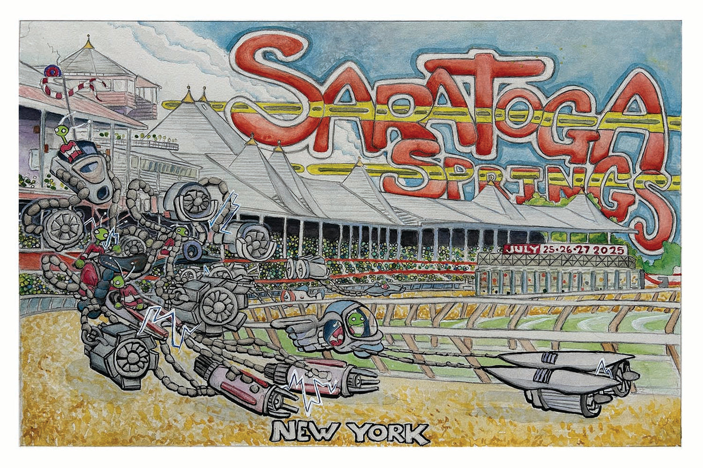 Phish Saratoga Springs poster