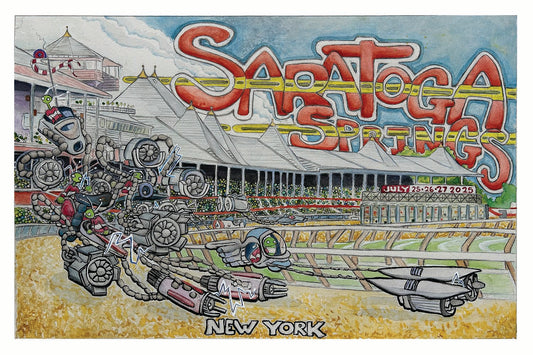 Phish Saratoga Springs poster